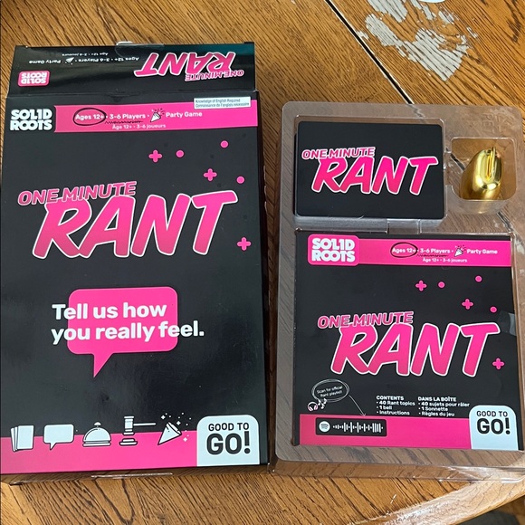 Solid Roots One-Minute Rant Party Game - Picture 1 of 4